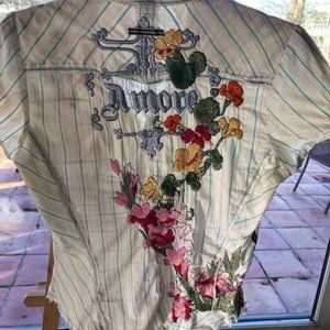 Workshop embroidered top